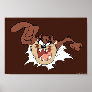 TAZ™ Bursting Through Page Poster