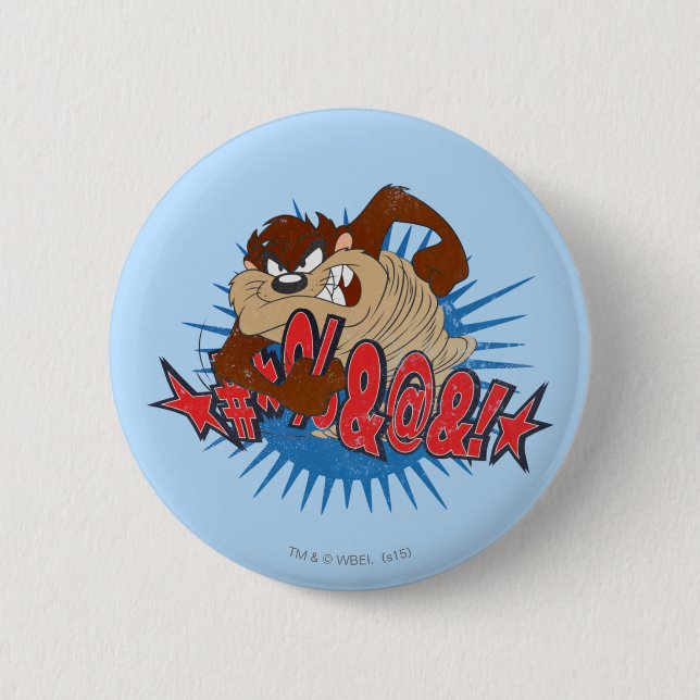 TAZ™ Censored 6 Cm Round Badge (Front)