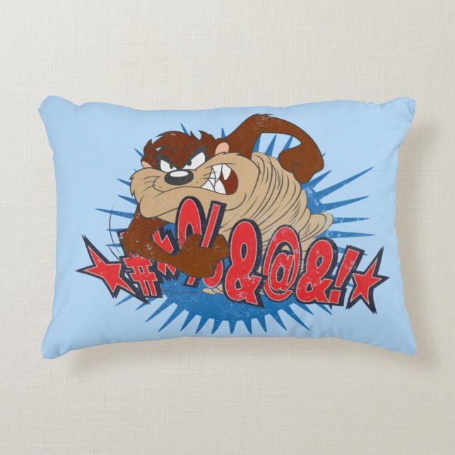 TAZ™ Censored Decorative Cushion (Front)