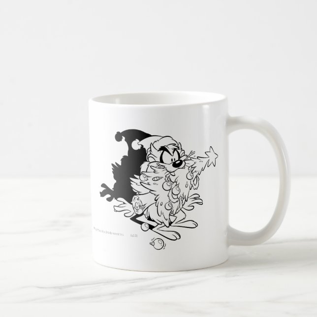 TAZ™ eating Christmas tree Coffee Mug (Right)