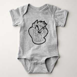 TAZ™ Evil Grin Badge Baby Bodysuit
