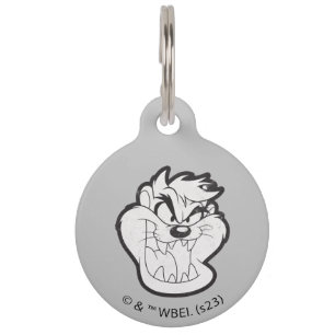 TAZ™ Evil Grin Badge Pet Tag
