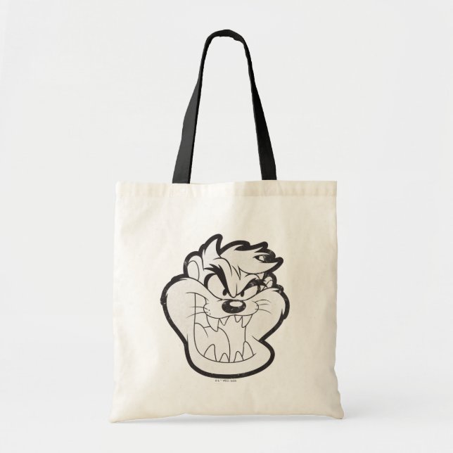 TAZ™ Evil Grin Badge Tote Bag (Front)