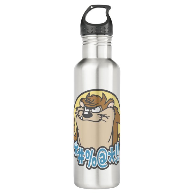 TAZ™ Expletive Circle Graphic 710 Ml Water Bottle (Front)
