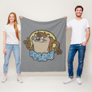 TAZ™ Expletive Circle Graphic Fleece Blanket