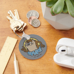 TAZ™ Expletive Circle Graphic Key Ring