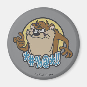 TAZ™ Expletive Circle Graphic Magnet