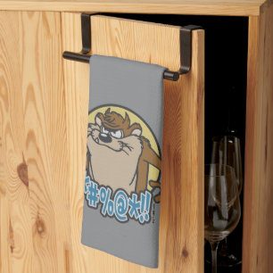 TAZ™ Expletive Circle Graphic Tea Towel