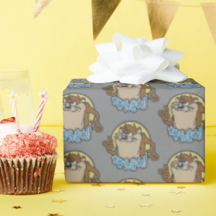 TAZ™ Expletive Circle Graphic Wrapping Paper
