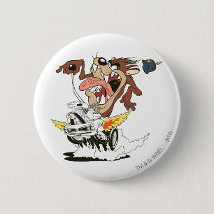 TAZ™ Furious Driving 6 Cm Round Badge