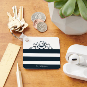 TAZ™ Hiding In Stripes Key Ring