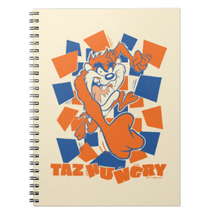 TAZ™ Hungry Smashing Through Chequered Notebook