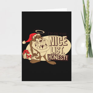 Taz Im On The Nice List Card