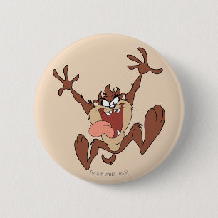 TAZ™ Leaping 6 Cm Round Badge
