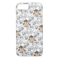 TAZ™ Line Art Colour Pop Pattern