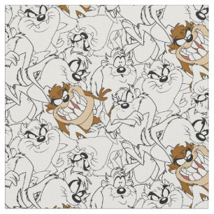 TAZ™ Line Art Colour Pop Pattern Fabric