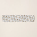 TAZ™ Line Art Colour Pop Pattern Scarf<br><div class="desc">This black and white line art pattern of TAZ™,  featuring a few instances of him in colour!</div>