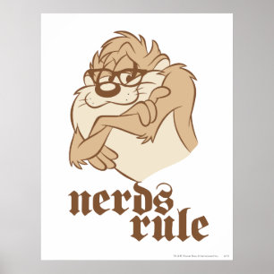TAZ™ - Nerds Rule Poster