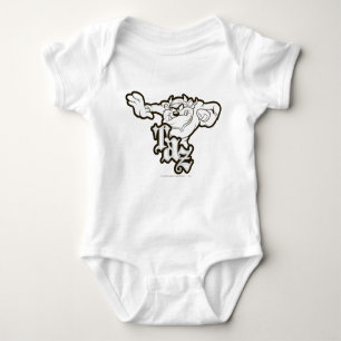 TAZ™ One Arm Stuff B/W Baby Bodysuit