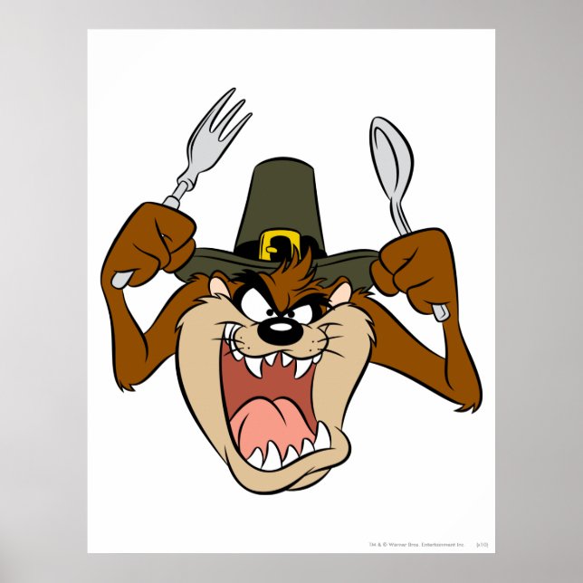 TAZ™ Pilgrim Thanksgiving in Colour Poster (Front)