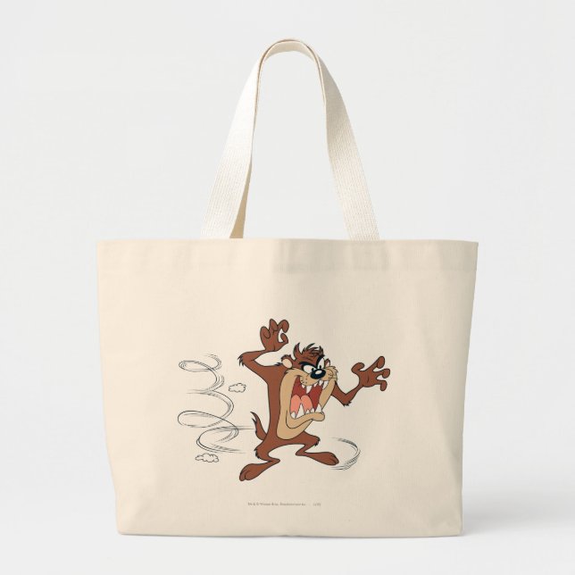 TAZ™ Spin Grab Large Tote Bag (Front)