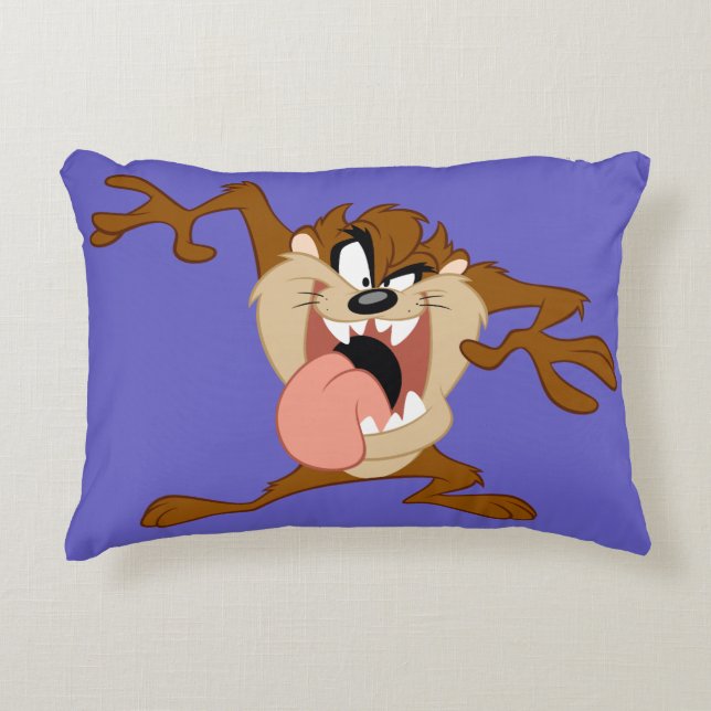 TAZ™ | Sticking His Tongue Out Decorative Cushion (Front)