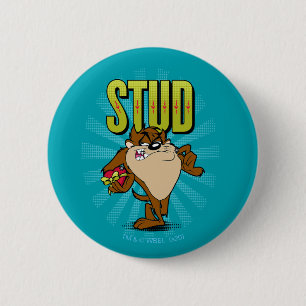 TAZ™ - Stud 6 Cm Round Badge