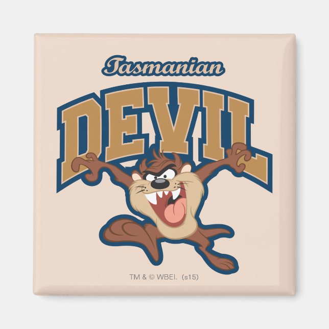 TAZ™ Tasmanian Devil Patch Magnet (Front)