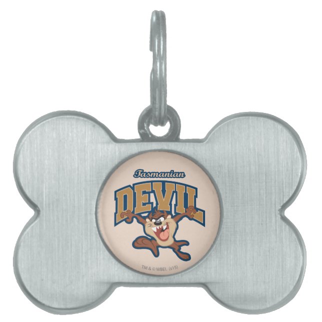 TAZ™ Tasmanian Devil Patch Pet ID Tag (Front)