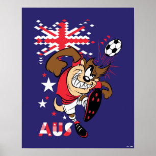 TAZ™ Team Australia Soccer Graphic Poster