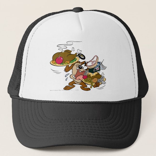 TAZ™ Thanksgiving Plates Trucker Hat (Front)