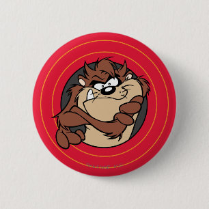 TAZ™ Through LOONEY TUNES™ Circles 6 Cm Round Badge