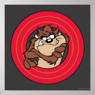 TAZ™ Through LOONEY TUNES™ Circles Poster