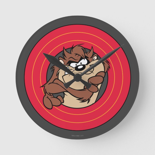 TAZ™ Through LOONEY TUNES™ Circles Round Clock (Front)