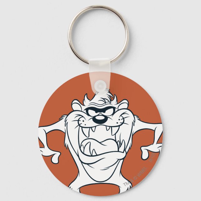 TAZ™ Toothy Grin Sketch Key Ring (Front)