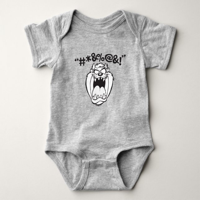 TAZ™ Yelling Expletives Baby Bodysuit (Front)