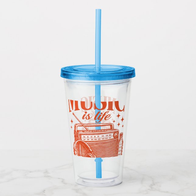 taza acrylic tumbler (Front)