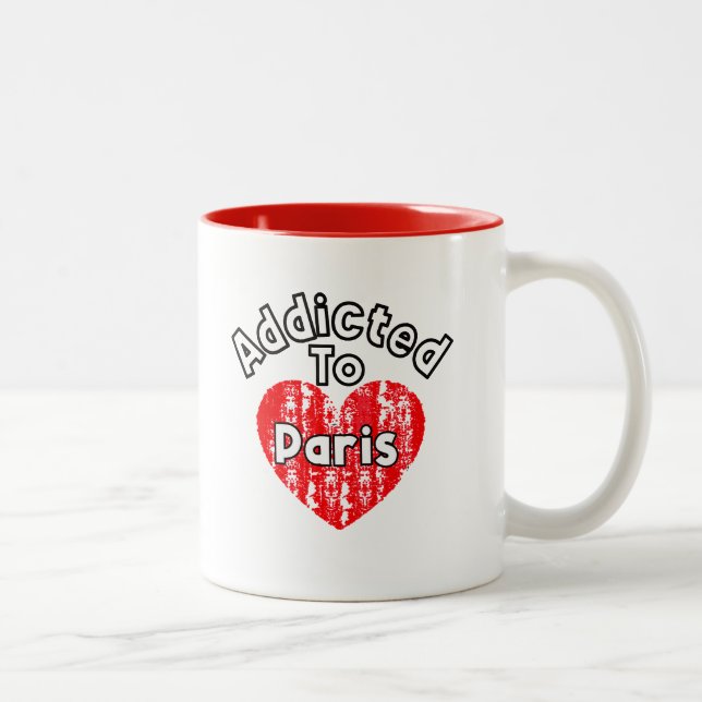 Taza Addicted to Paris Two-Tone Coffee Mug (Right)