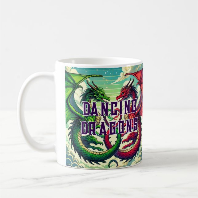 Taza Coffe DANCING DRAZON Coffee Mug (Left)