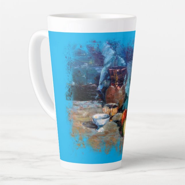 Taza De Café Latte Bodegón a espátula Mug (Left Angle)