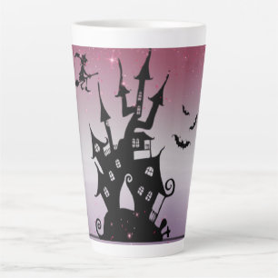 Taza de Cafe latte col la bruja de halloween Mug