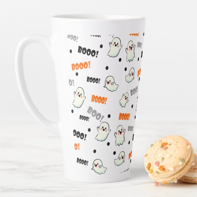 Taza de Café Latte Happy Little Fans Mug (In Situ)