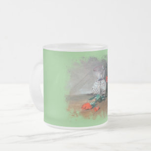 Taza De Cristal Esmerilado Bodegón Frosted Glass Coffee Mug