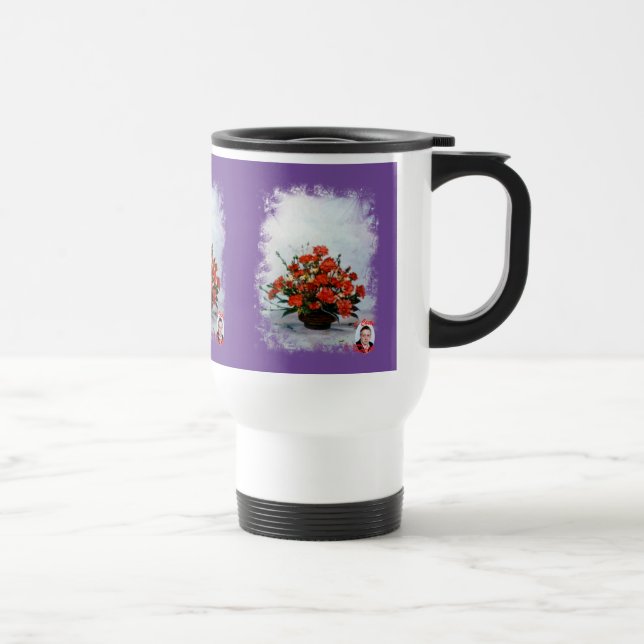 Taza De Viaje Bodegón de flores Travel Mug (Right)