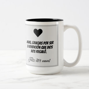 Taza dia de la madre Two-Tone coffee mug