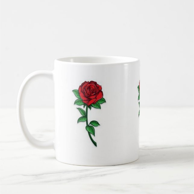 tazas de cafe con diseño de roras  coffee mug (Left)