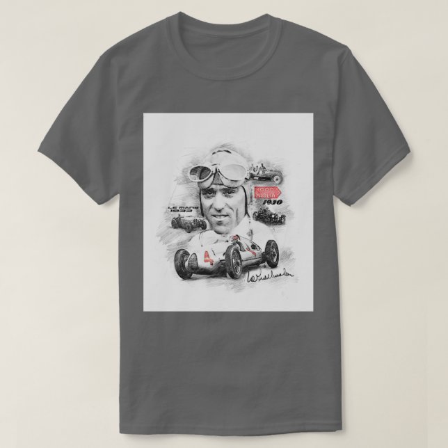 Tazio Nuvolari  T-Shirt (Design Front)