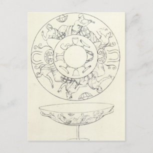 Tazza found at Tarquinia Postcard