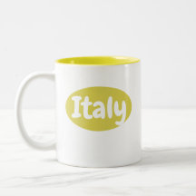 Tazza Gialla Italia | Italy Mug