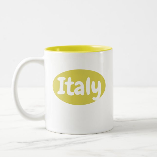 Tazza Gialla Italia | Italy Mug (Left)